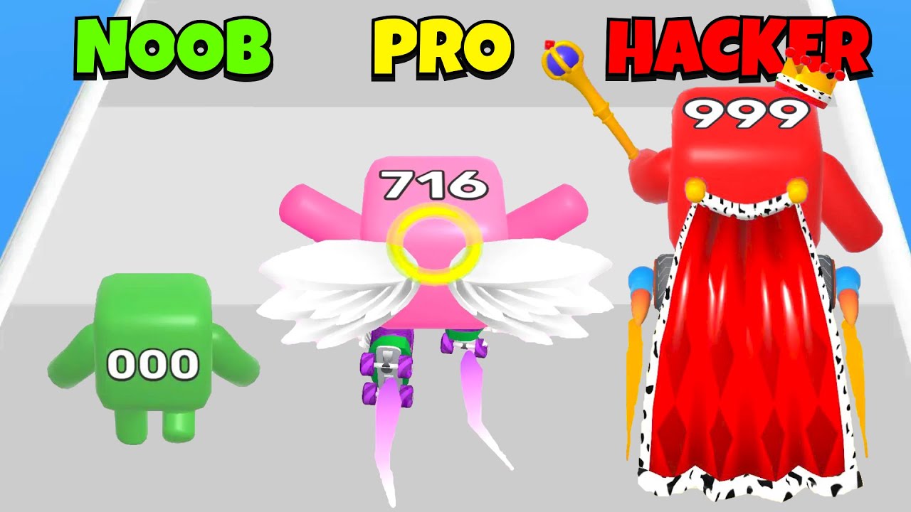 🤢 NOOB 😎 PRO 😈 HACKER | Level Up Numbers | iOS - Android APK
