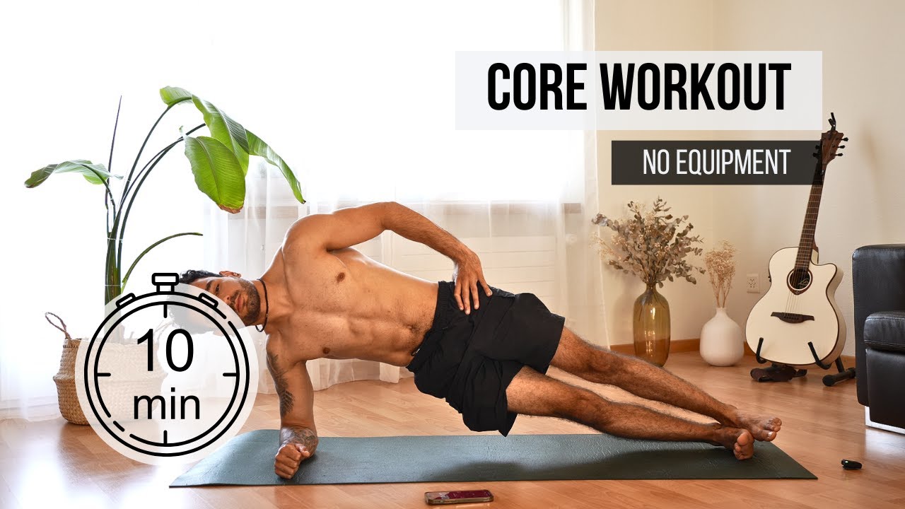 Core HOME Workout - Interval training | 10 Minutes | Follow Along | No equipment