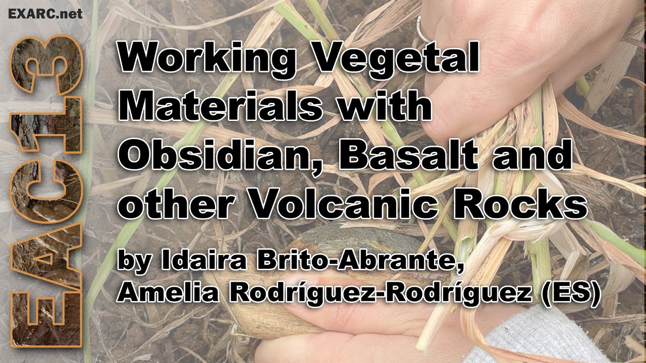 Working Vegetal Materials with Obsidian, Basalt and other Volcanic Rocks