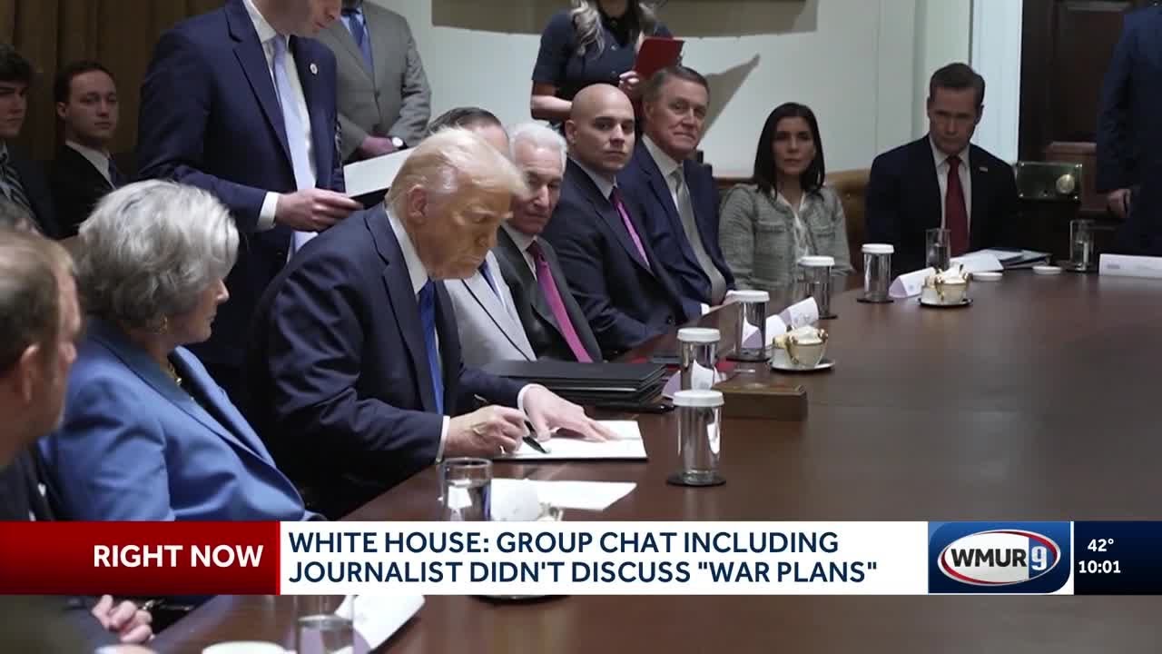 White House: Group chat including journalist didn't discuss war plans