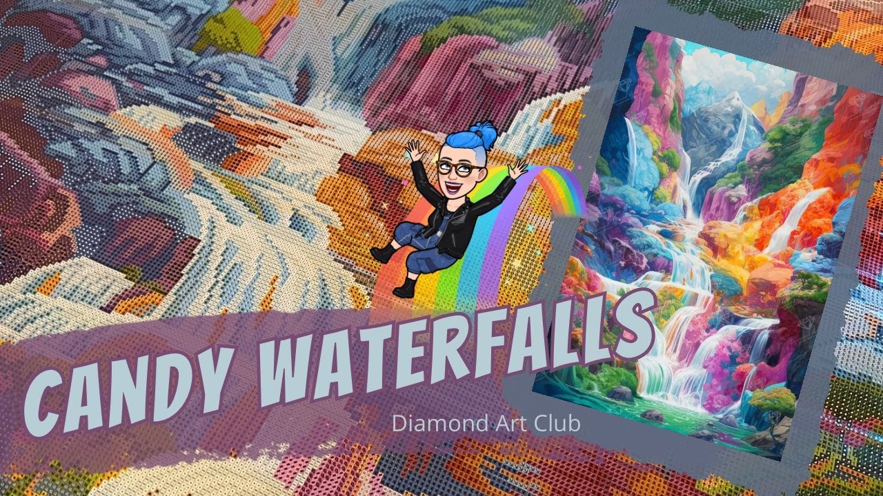 💎 DAC Diamond Painting Sneak Peek I „Candy Waterfalls“  | Diamond Art Club Unboxing