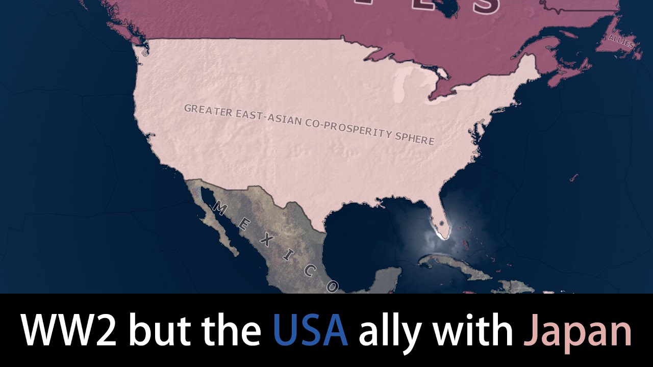 WW2 but the USA ally with Japan | HOI4 Timelapse