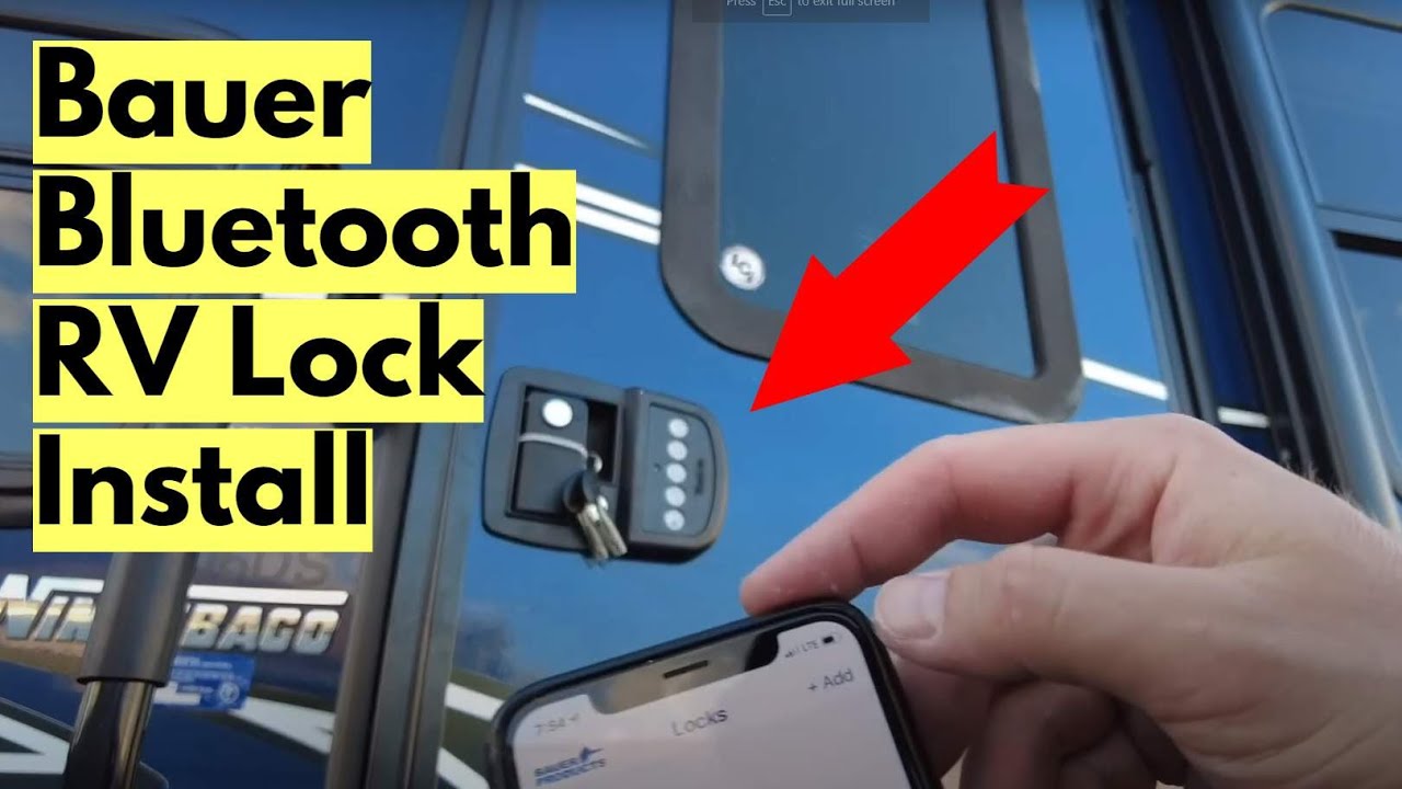 Распаковка и установка бесключевого замка Bauer Bluetooth RV