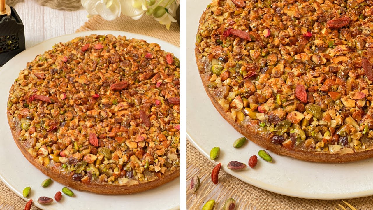 كيك البقلاوة المتميز بطبقة مقرمشة روعة Baklava cake