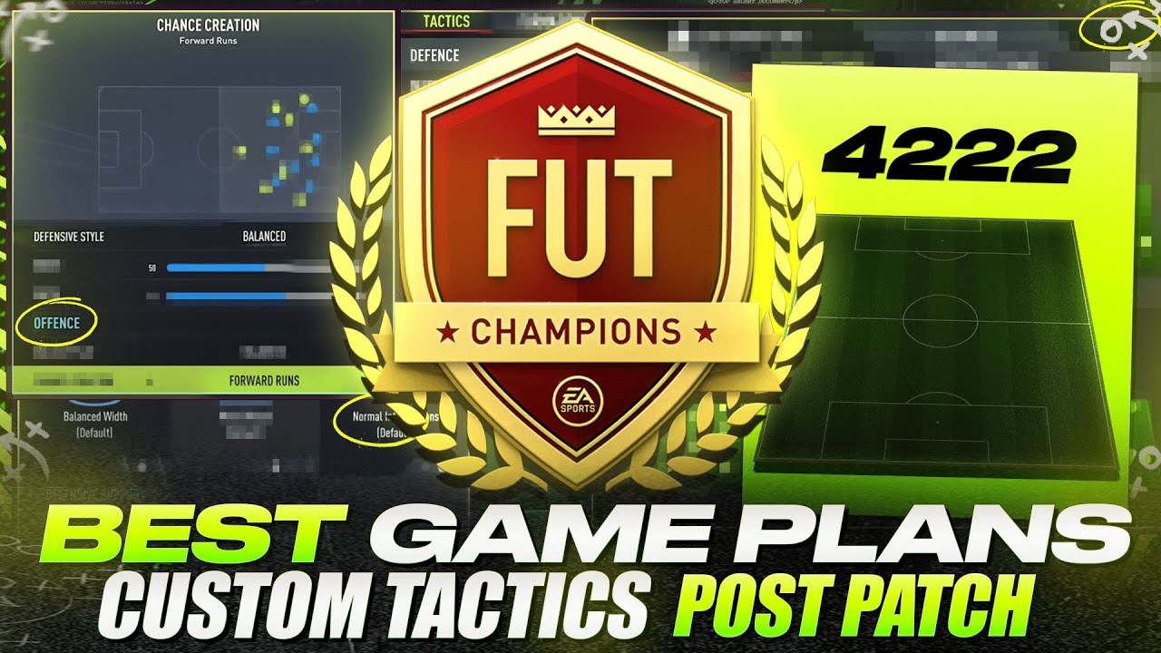 MY NEW POST PATCH PRO 4222 CUSTOM TACTICS! - FIFA 22 ULTIMATE TEAM