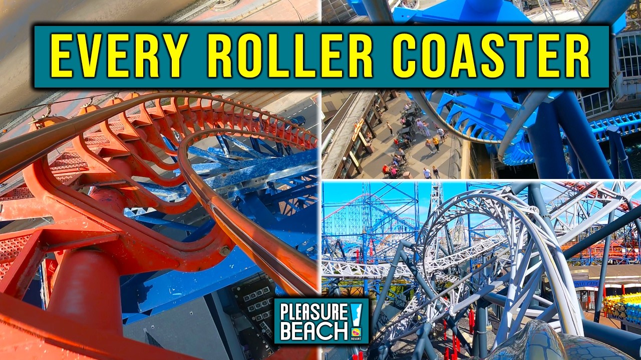Every Roller Coaster at Blackpool Pleasure Beach 2025 | Front Seat On-Ride POVs 4K