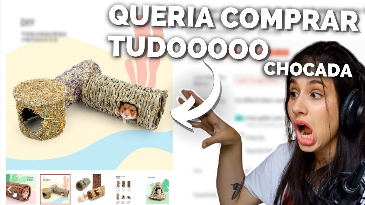 PRODUTOS DA NITEANGEL SHOPEE? | Reagindo a uma loja incrível de produtos pra hamsters 🐹😱
