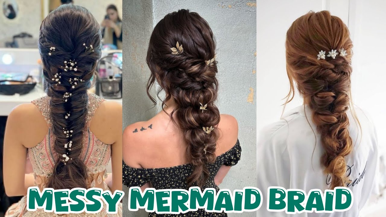 Messy Mermaid Braid 🧜‍♀️ | Soft & Dreamy Hairstyle