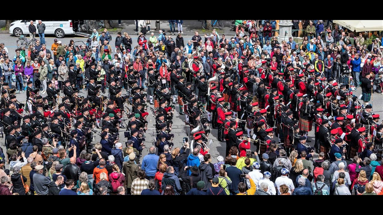 Glaronia Pipes and Drums 40 Jahre Jubiläum ( Amazing Grace ) / Zurich Caledonian Pipe Band 2023