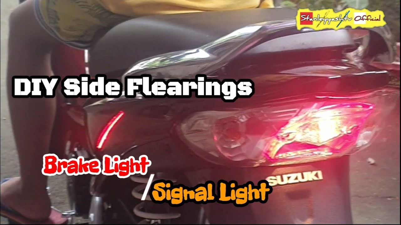 Suzuki Smash 115 2022 Sport Underbone/ DIY Installing Side Flearings Brake Lights & signal Light