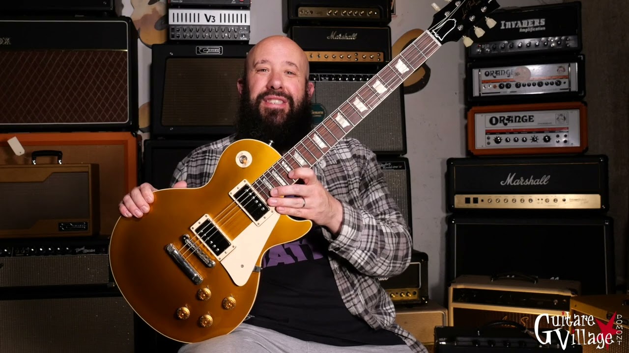 Gibson CS Les Paul R7 Gold Top - Guitare Village