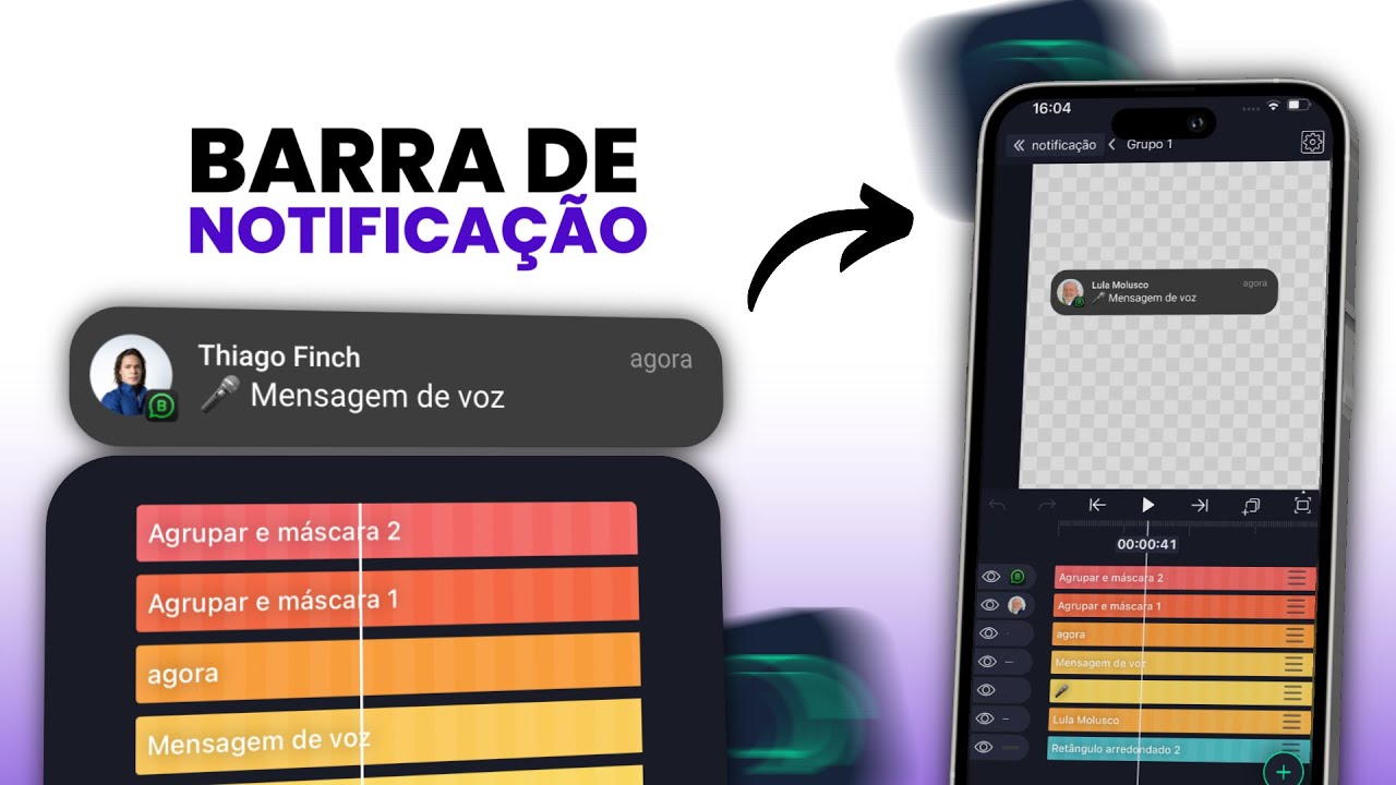 Como fazer animação de notificação no Alight Motion pelo celular