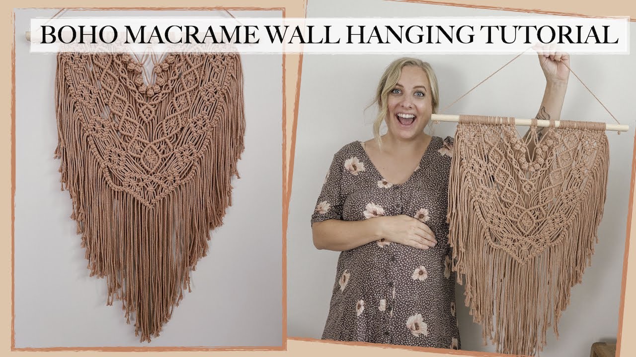 HOW TO: Boho Macrame Wall Hanging Tutorial DIY
