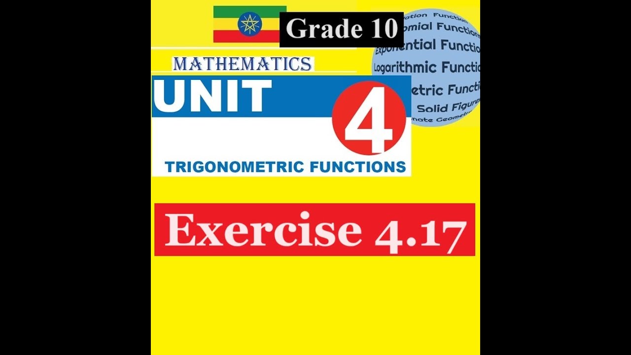 Mathematics Grade 10 Unit 4 Exercise 4.17@mathT_21