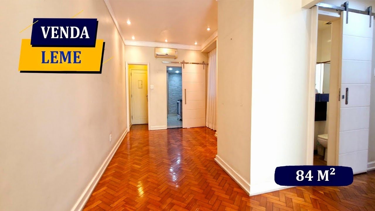 PRAIA DO LEME AVENIDA ATLÂNTICA 84M² TODO REFORMADO 2 QUARTOS 3 BANHEIROS PRÉDIO ALTO PADRÃO P.24H