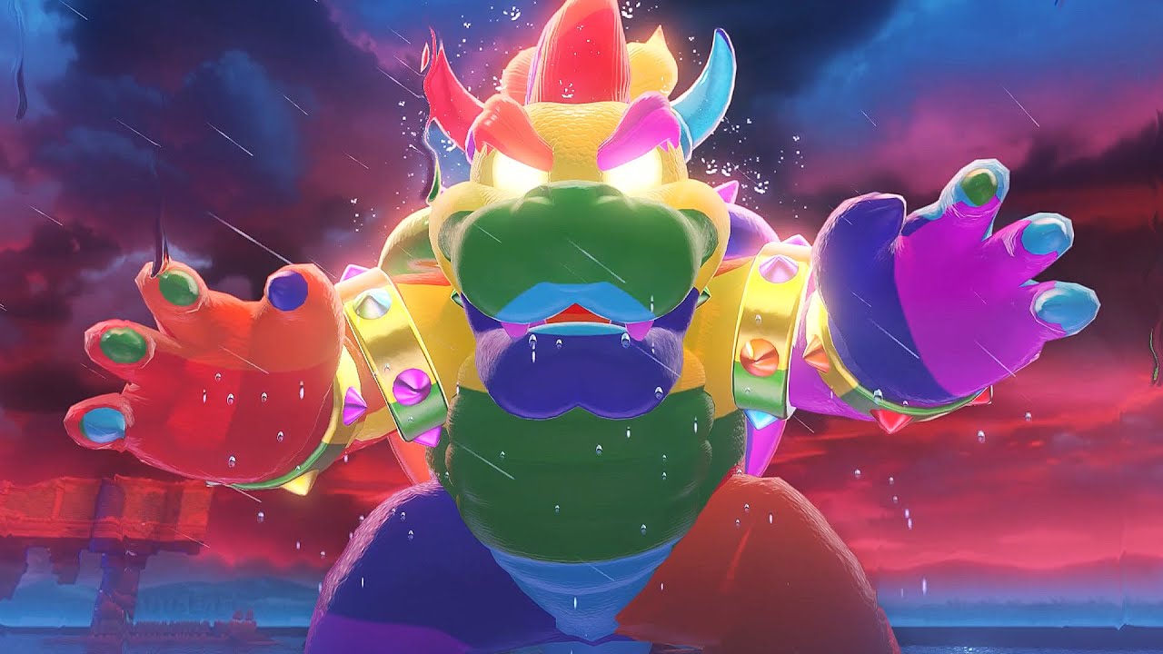 Bowser's Fury - Secret Final Rainbow Bowser Boss Fight (HD)
