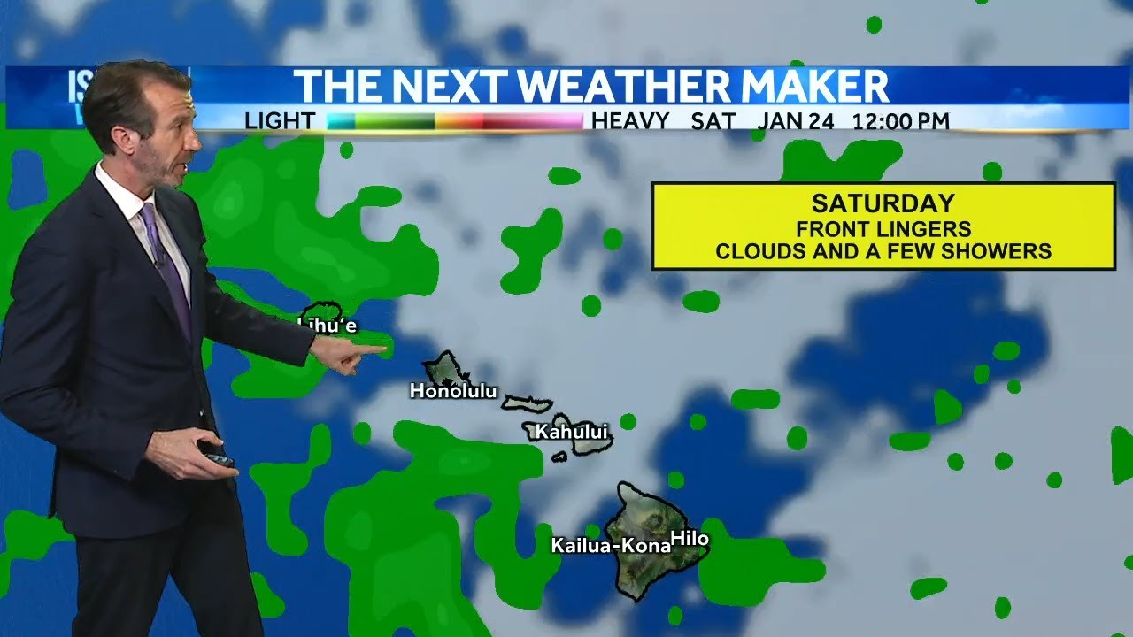 Weekend Island Weather | Partly sunny skies with clouds, few rain chances