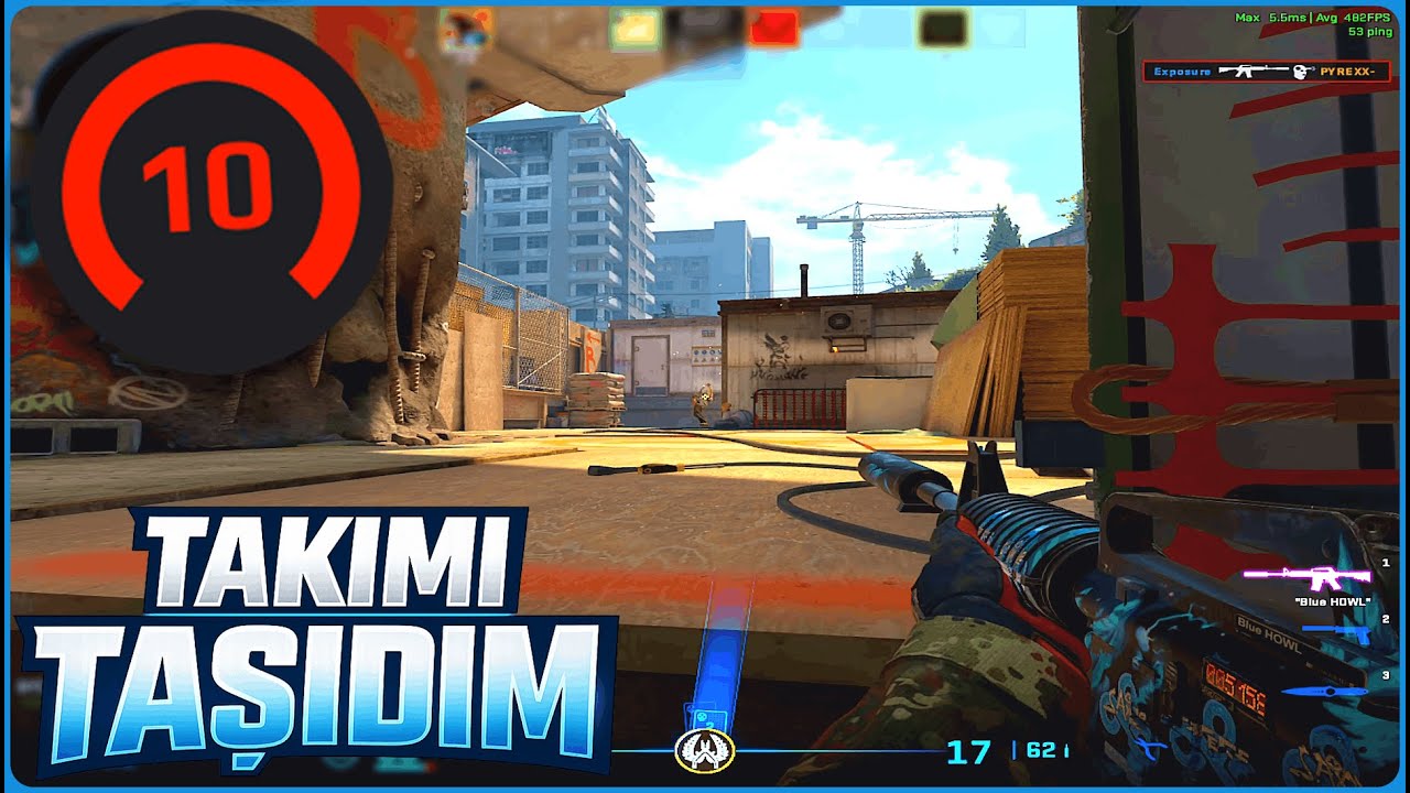 CS2 - Faceit 3600+ ELO | De_Overpass'de Takımı Sırtladım! (CS2 Gameplay)🎯 | Stream Replay