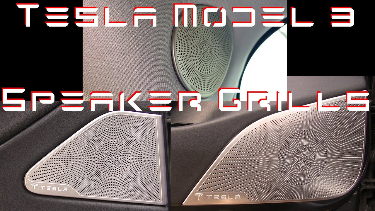 Tesla Model 3 - Speaker Grill Covers