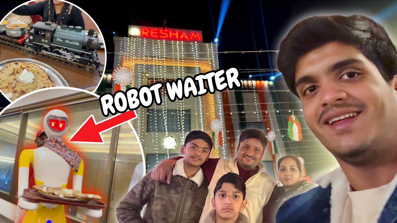 Robot ne khana serve kiya! Resham Dhaba Murthal Vlog no.37