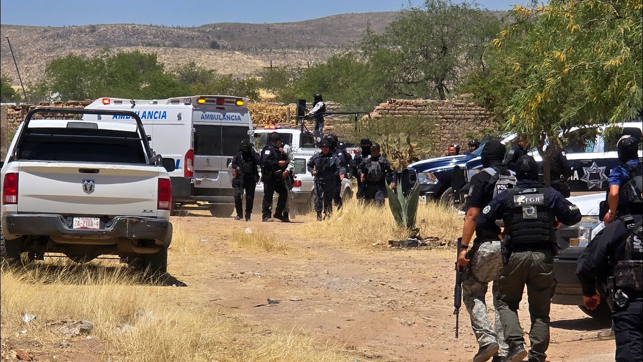 Muere 2 policías y 2 malandros en enfrentamiento en Zacatecas; rescatan a familia de Aguascalientes