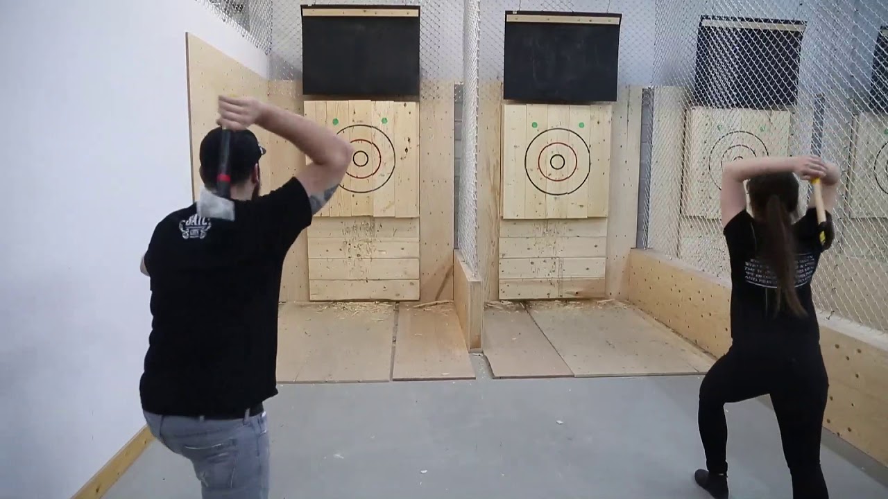 The Backyard Axe Throwing League: It's like darts, but with axes