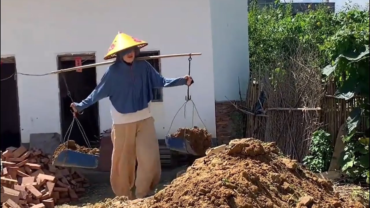 Genius girl returned to her hometown to clean and renovate old house