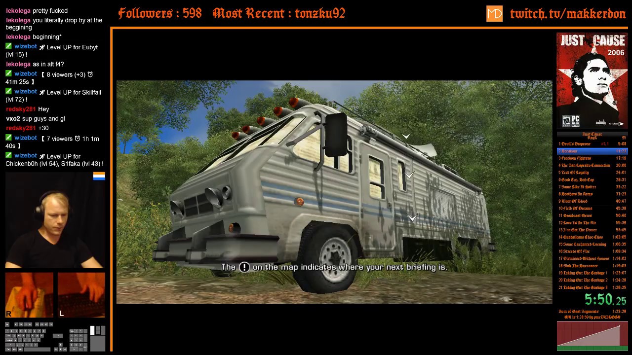 Just Cause 1:28:52 Any% PB Speedrun