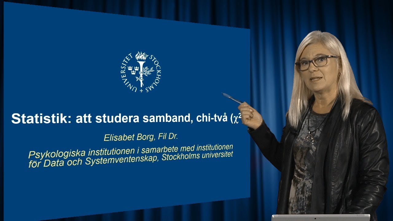 Att studera samband - chi2