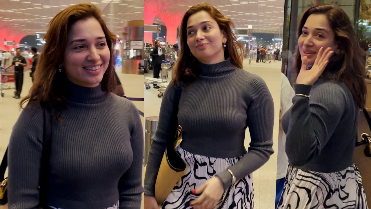 Tamannaah Bhatia Fly From Mumbai Spotted At Airport | MS shorts
