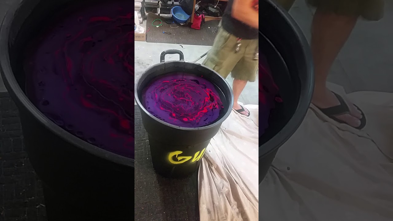 Purple Guitar Swirl Paint Job
