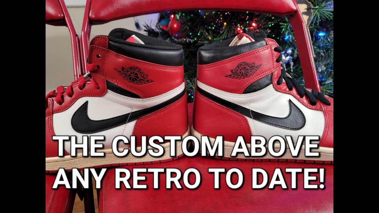 Air Jordan 1 Chicago comparison OG vs custom