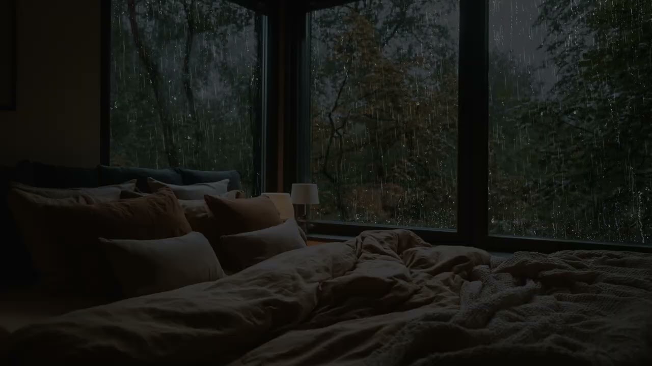 Soft rain echoes indoors ☕ creating a quiet rhythm for focus rest and calm breathing