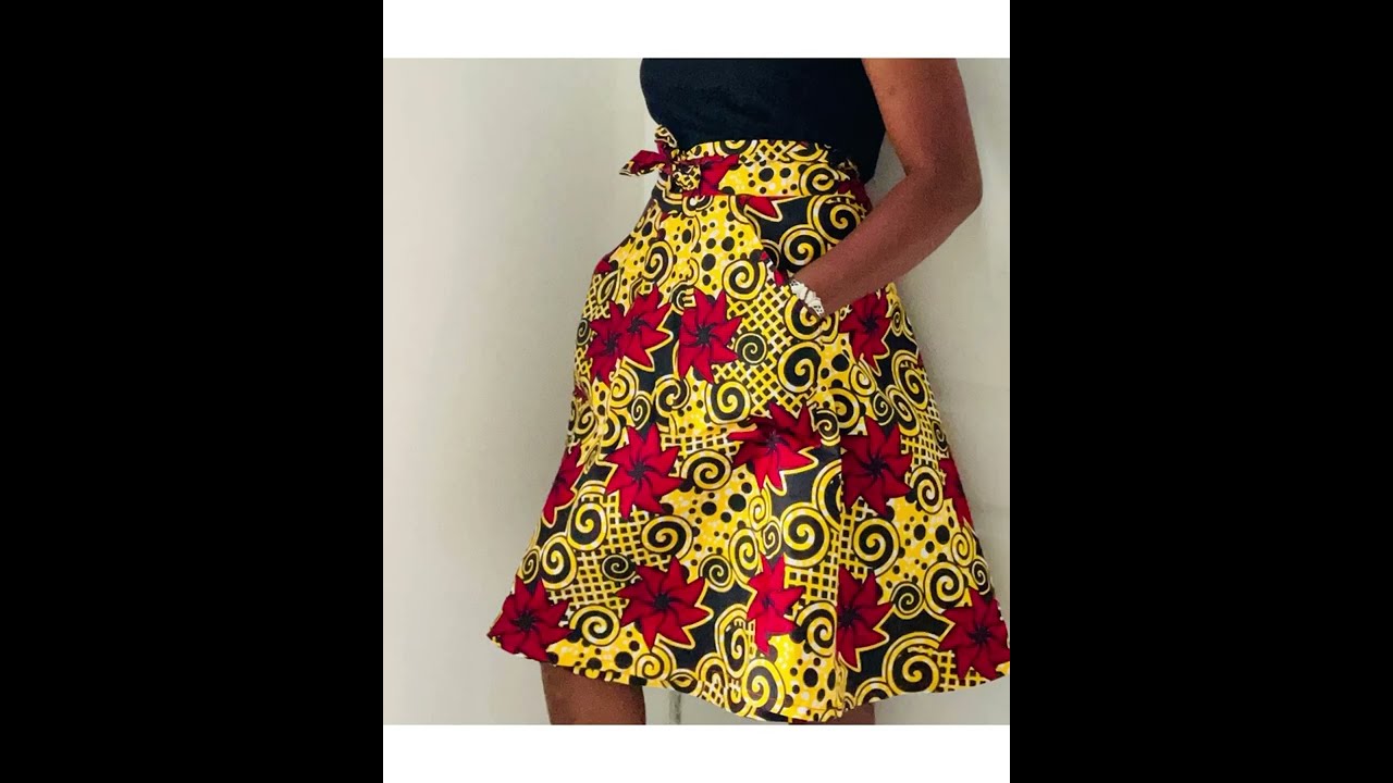 How to add Pockets to a Wrap Skirt@style with ufuoma Omoluru #diy#easymethod#ankarastyles