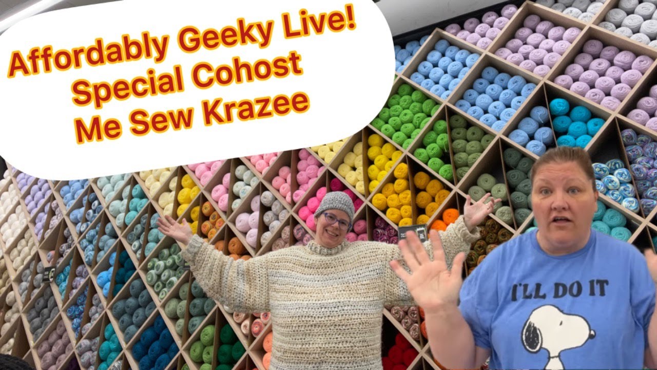 Affordably Geeky Live! Coffee, Crochet & Yarn Gossip! #imaffordablygeeky #YarnGeek #AffordablyCrafty