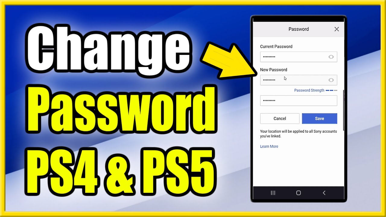 How to Change Password on PS4 & PS5 Account using PlayStation Phone App (Stop Hackers!)
