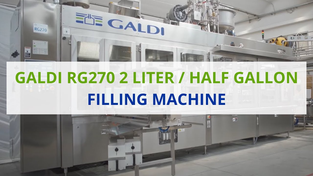 Galdi 3-A-Compliant, 2-Liter/Half-Gallon RG270 Filling Machine