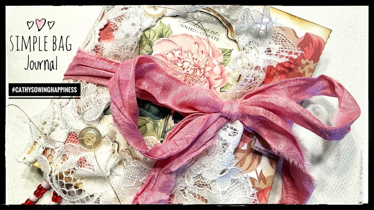 Prosty dziennik z torebką &ndash; samouczek &ndash; dziennik popołudniowy &ndash; #cathysowinghappiness