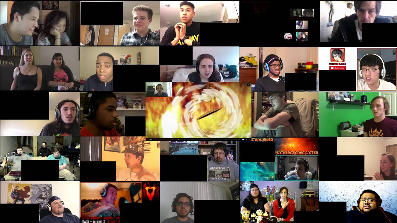 RWBY (End of the Beginning) - Mega Reaction Compilation