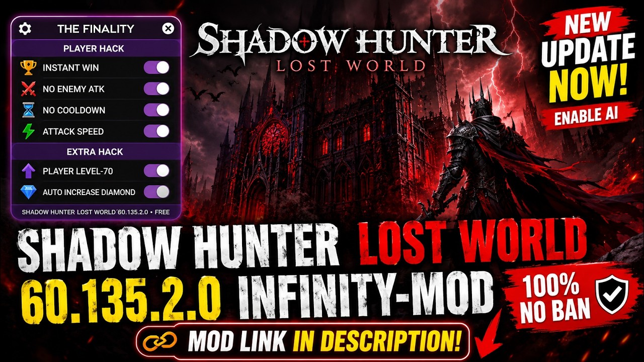 Shadow Hunter Lost World INFINITY MOD 2026 | Неограниченное количество самоцветов и разблокировка...