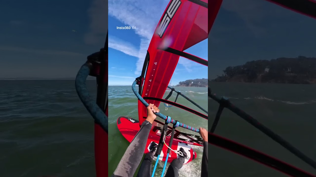 Windsurfing @ Coyote Point Sept 7, 2025. #windsurfing #windsurf #insta360 #asmrsounds #watersports