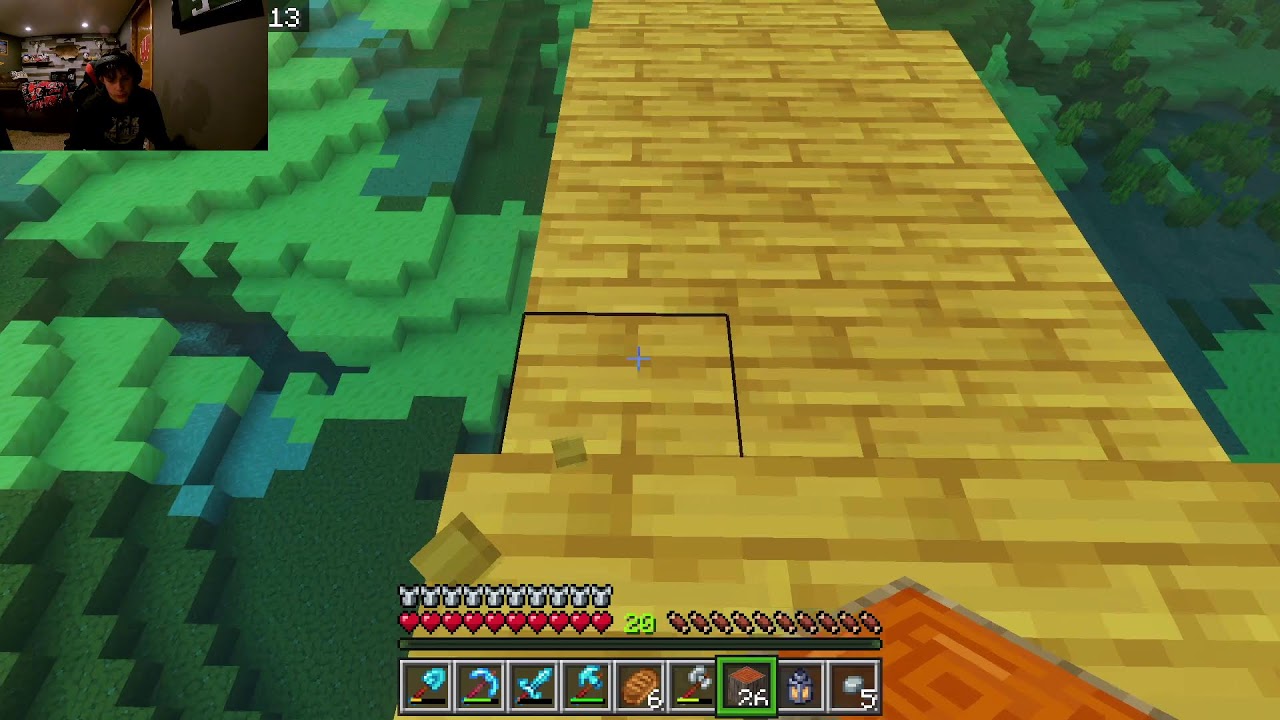 building a massive bridge on a minecraft server #minecraft #build #building #server