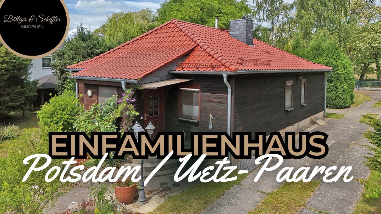 Unweit von Potsdam! Landhaus-Bungalow mit Vollkeller, Partyraum, Sauna & großem Grundstück..