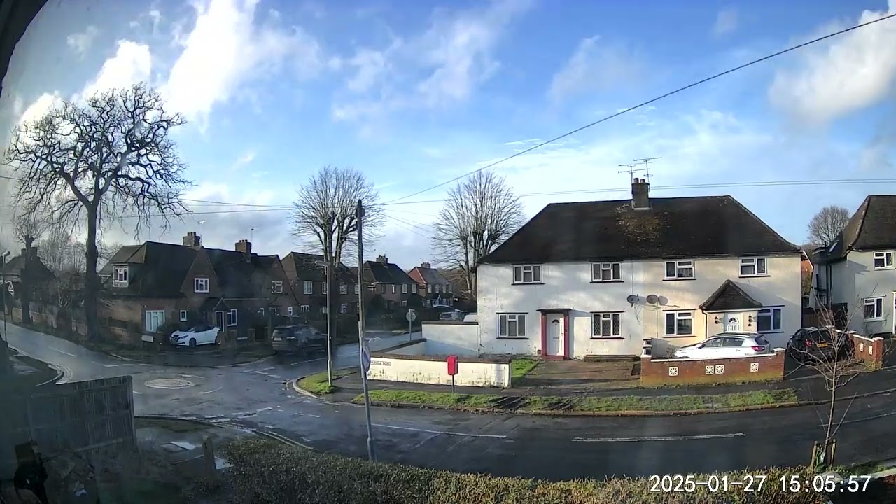 27 January 2025 storm herminia time lapse knaphill Surrey UK