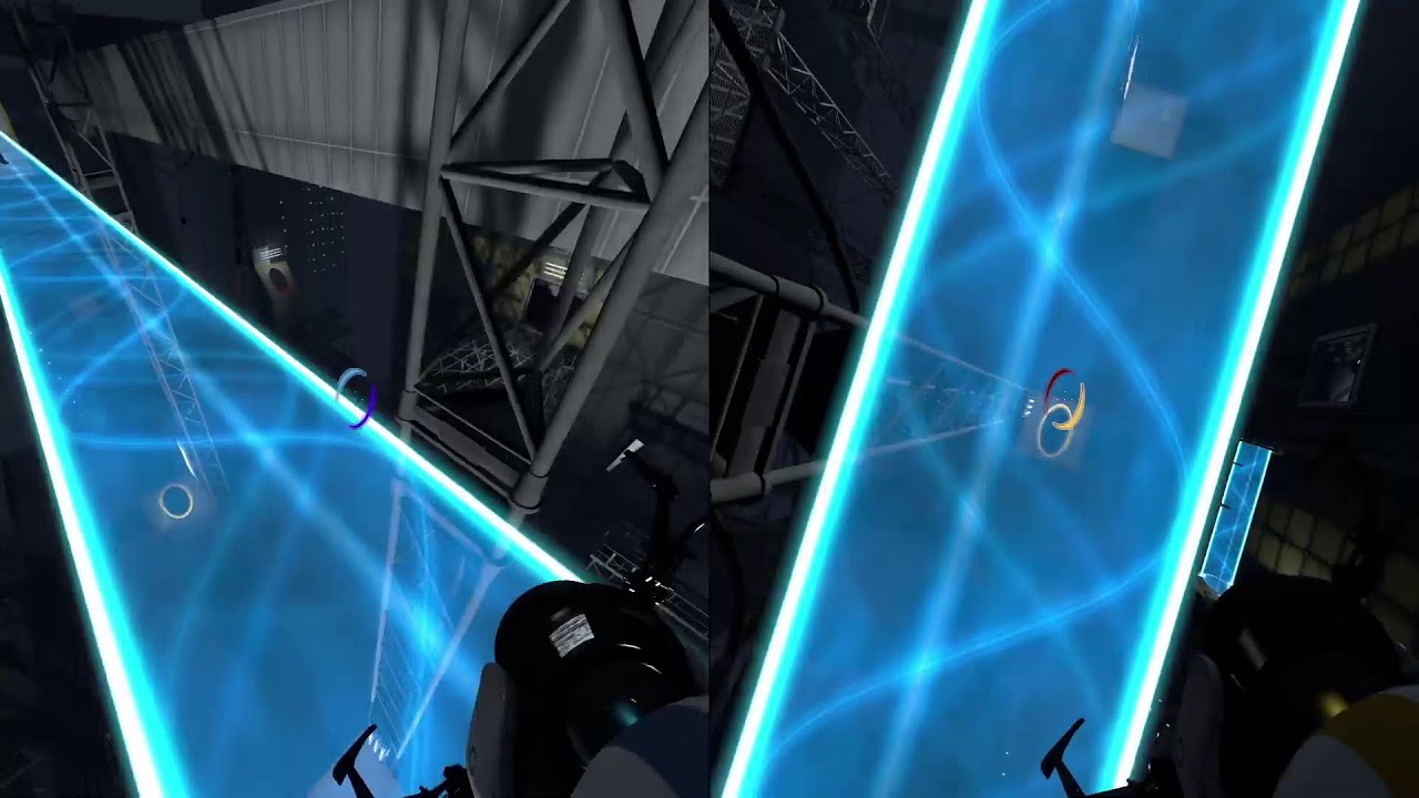 Playing/Jogando Portal 2