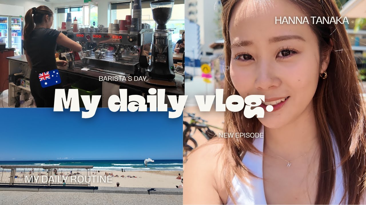 【オーストラリア🇦🇺ワーホリ】バリスタの1日と休みの日VLOG☕️♡💅🏼