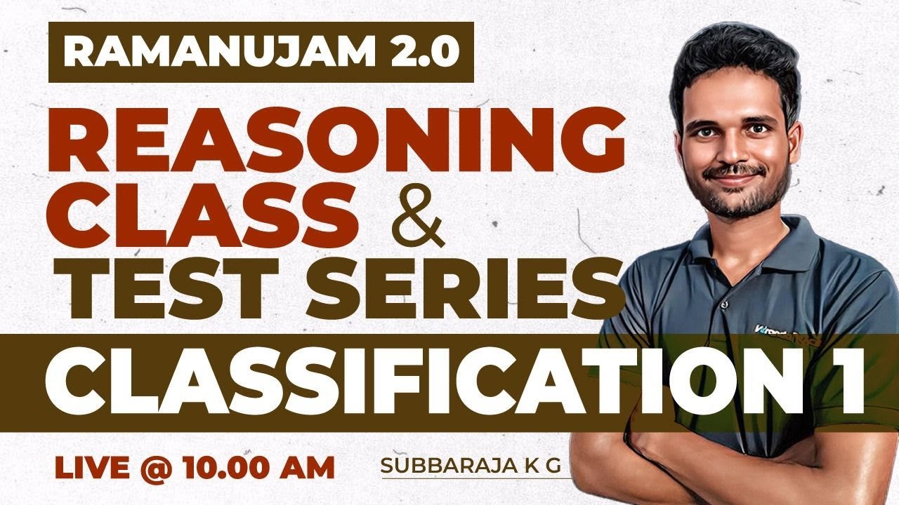 GROUP 2A MAINS | REASONING CLASS | CLASSIFICATION 1 | SUBBARAJA | VERANDARACE TNPSC