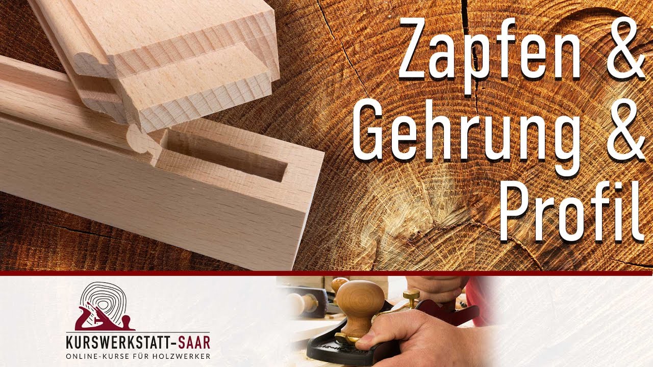 Eckverbindung mal anders - Stemmzapfen auf Gehrung mit Profil mit einfachen Werkzeugen.