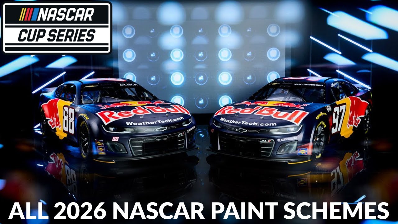 Все варианты окраски автомобилей NASCAR 2026 года