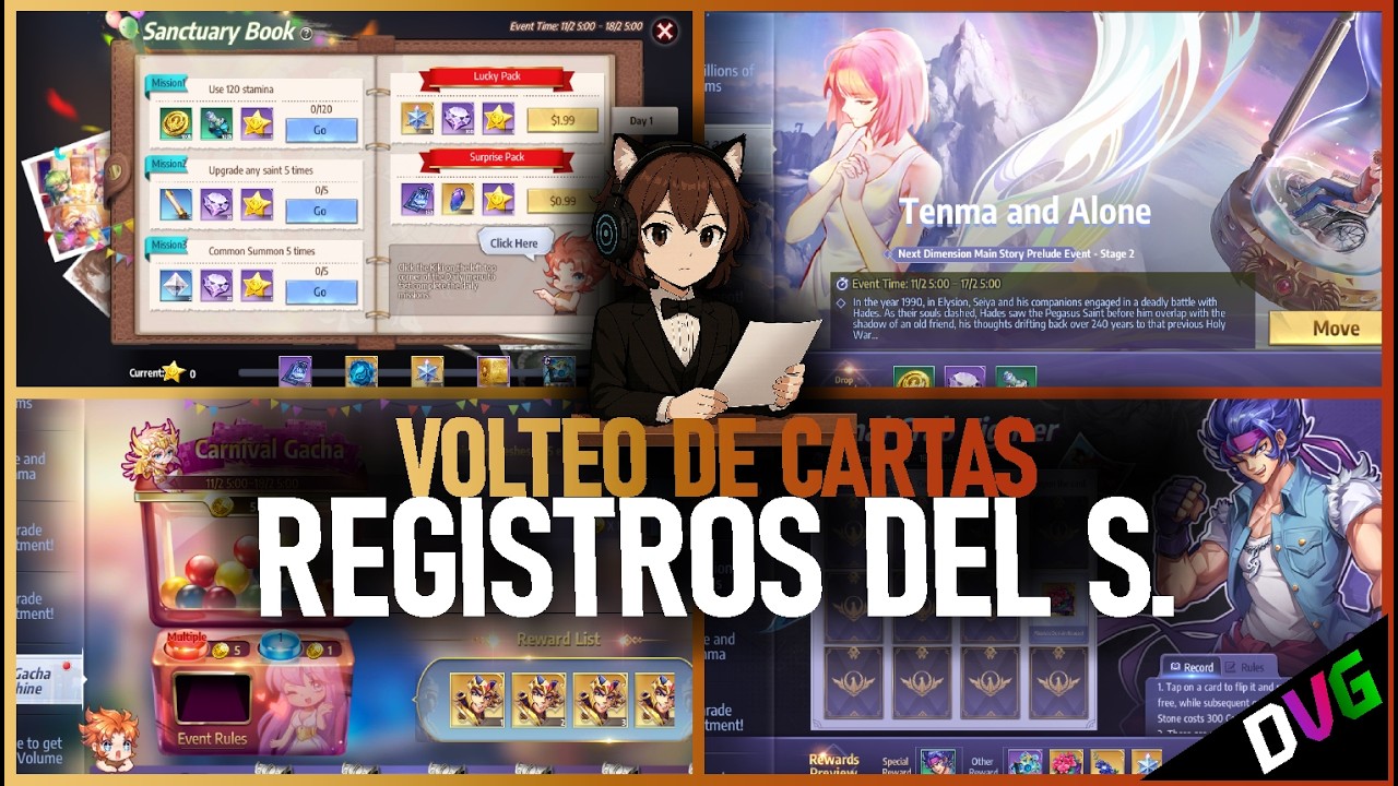VOLTEO DE CARTAS | GACHA DE REENCARNACIÓN  Y REGISTROS DEL SANTUARIO | AH Y IZO REGRESA